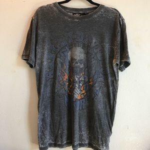 Distressed Harley Davidson Tee Unisex